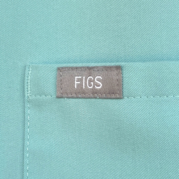 Figs Womens Catarina One Pocket Scrub Top Medium Blue Nursing Medical ER - Picture 3 of 12